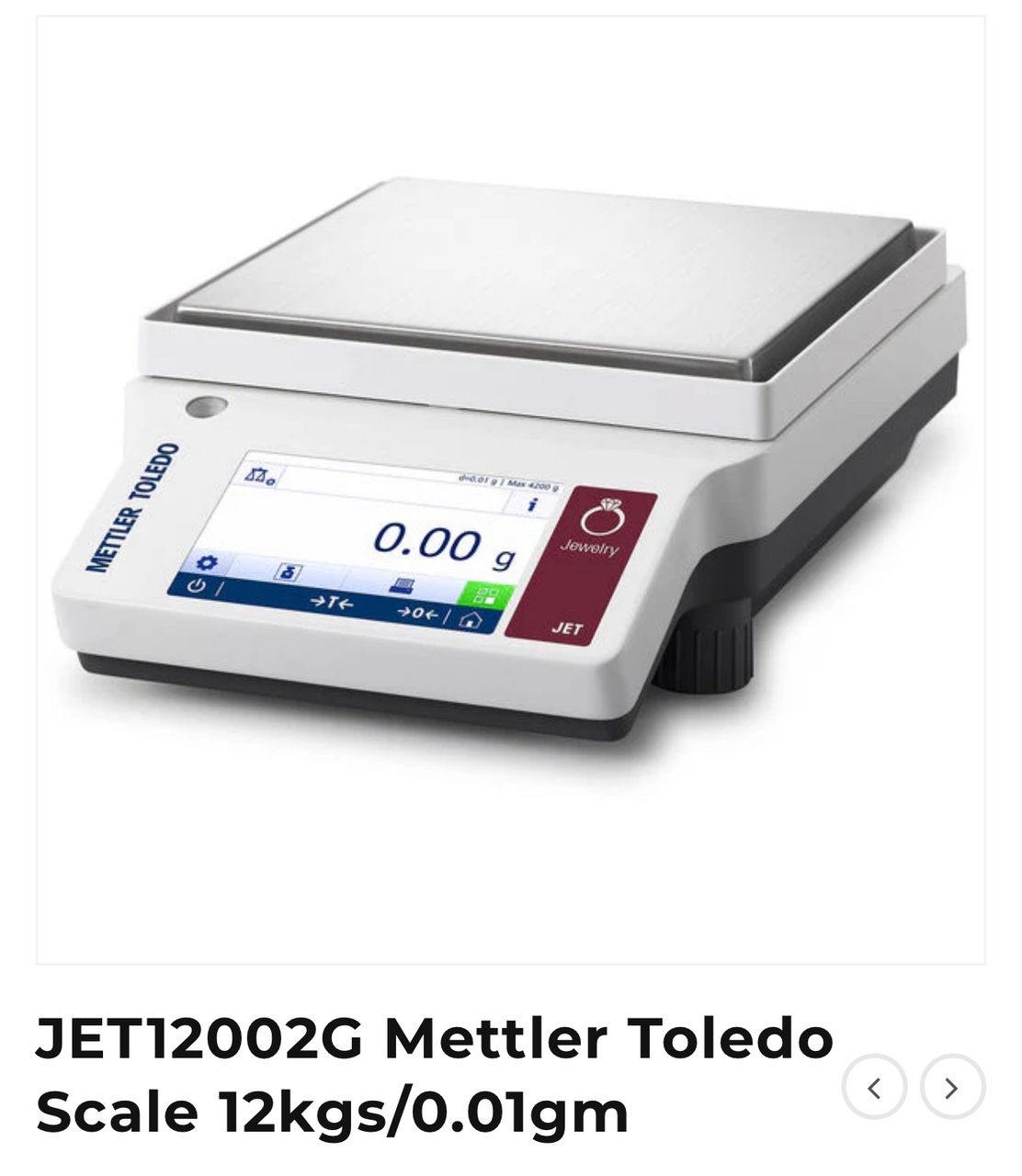 METTLER TOLEDO GOLD BALANCE JET12002G (12KG)