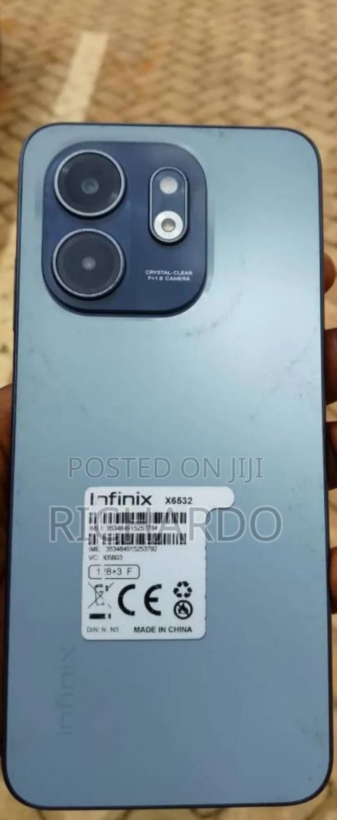 Neatly used Infinix Smart 9 with 128GB storage and 3GB RAM. Strong 5000mAh battery that lasts all day, smooth performance, and clear camera quality. Supports 4G network. No cracks, no faults and Free